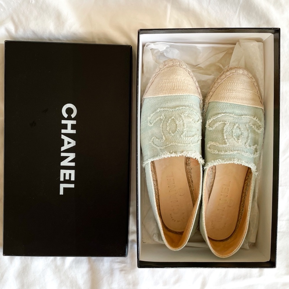 Chanel espadrilles vintage - linen